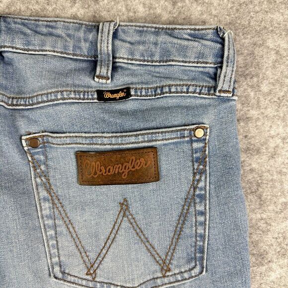 Wrangler Retro Flare Jeans Womens 32 Long High Rise Western Boho Stretch Denim - Picture 4 of 16